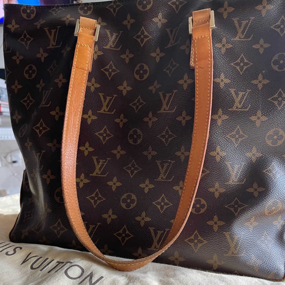 AUTHENTIC Louis Vuitton Monogram Cabas Mezzo Tote
